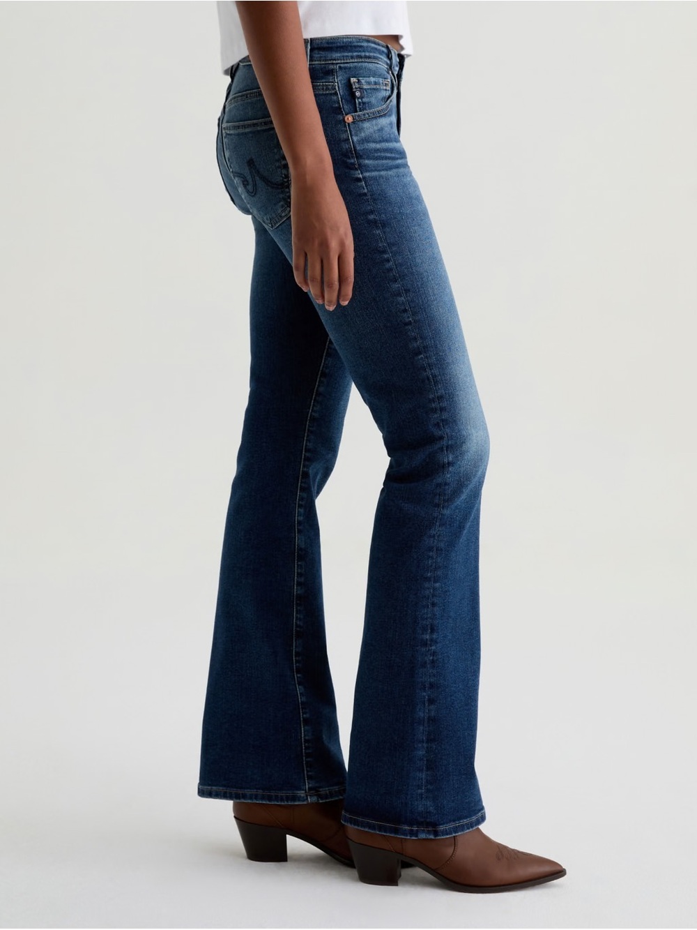 Ag Adriano Goldschmied Angel Low Rise Boot Cut Jeans